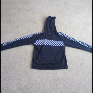 Black Checkered Hoodie